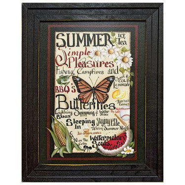 Framed Summer Words - The Fox Decor